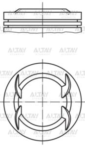 8771671050000G PİSTON SEGMANLI ASTRA H / ASTRA J / INSIGNIA 1.6 A16XER-Z16XER 120HP 79mm 050