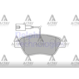 FREN BALATA LINEA 07= / COMBO D 12= / DOBLO 10= / BRAVO II 06= (BÜYÜK TİP) ÖN TEK FİŞLİ FIAT BRAVO, DOBLO, LINEA OEM: 71754802