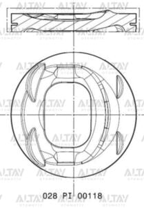 03C107065AP PİSTON SEGMANLI GOLF5 / GOLF6 / JETTA / PASSAT / TİGUAN / A3 / LEON 06= 1.4TSI CAXA STD