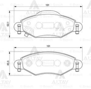044650D040 FREN BALATA YARIS 03-10 1.5 VVTI 1.4 D4D ÖN