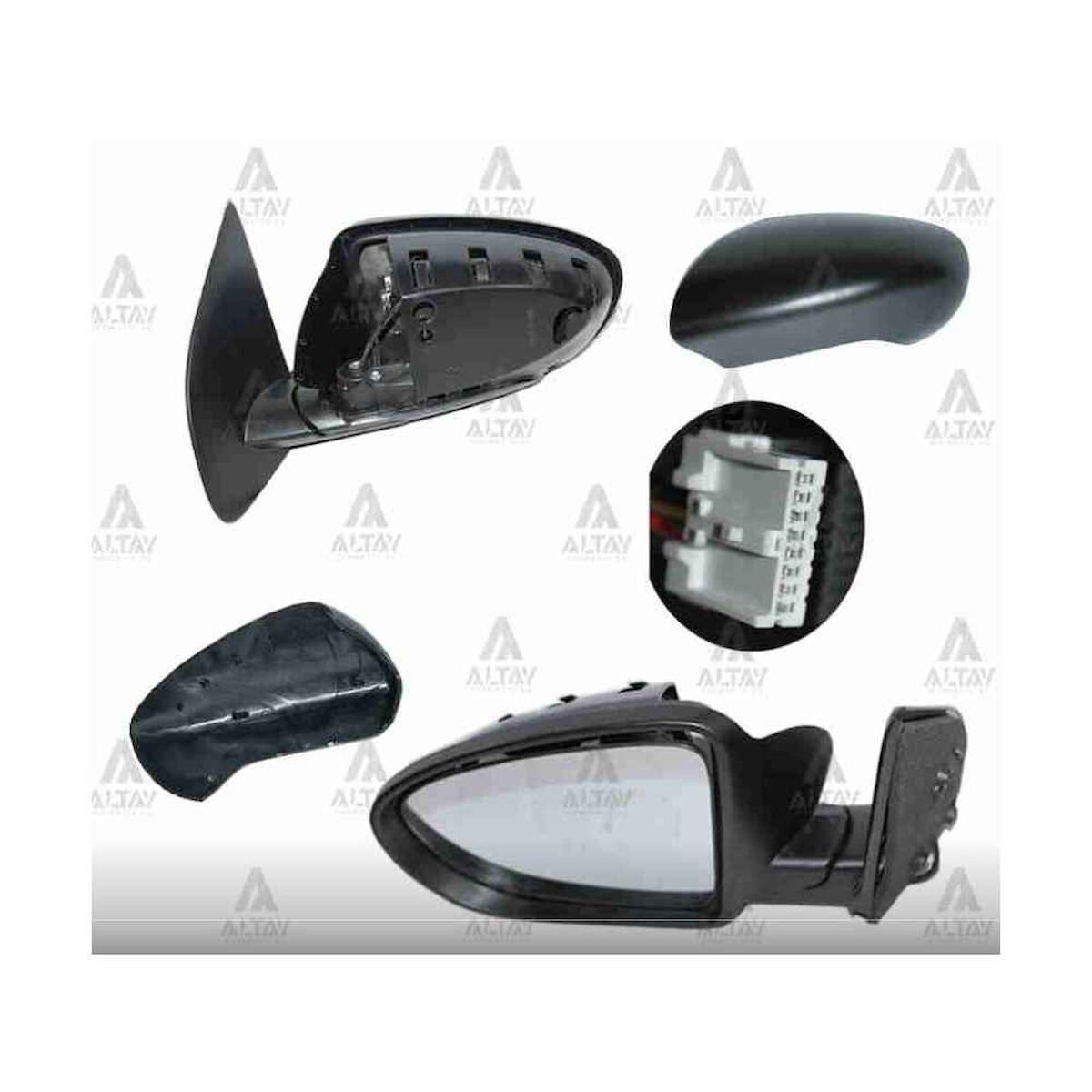 AYNA DIŞ DİKİZ QASHQAI 07-13 ELEKTRİKLİ ISITMALI SOL NISSAN QASHQAI OEM: 96302-JD82A