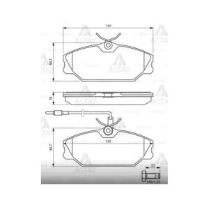 FREN BALATA MEGANE I  96-03 / SCENIC I 99-03 / LAGUNA I 93-01 / SAFRANE 92-00 FİŞLİ ÖN RENAULT LAGUNA, MEGANE OEM: 410601531R