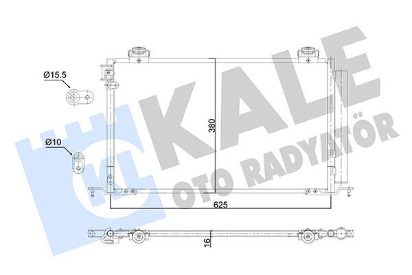 88450-05120 RADYATÖR KLİMA AVENSIS 03-08 2.0 BRAZING
