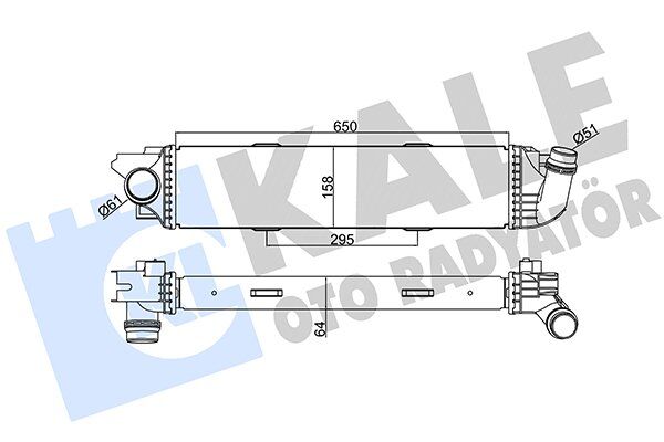 144960050R TURBO RADYATÖRÜ (INTERCOOLER) TRAFIC III 14= / 1.6 DCI BRAZING