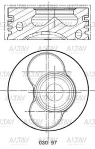 070107065AK PİSTON SEGMANLI (1-2 SİLİNDİR) T5 / TOUAREG 04-10 2.5TDI AXD-AXE-BAC STD