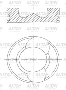 070107065AL PİSTON SEGMANLI (3-4-5 SİLİNDİR) T5 / TOUAREG 04-10 2.5TDI AXD-AXE-BAC STD