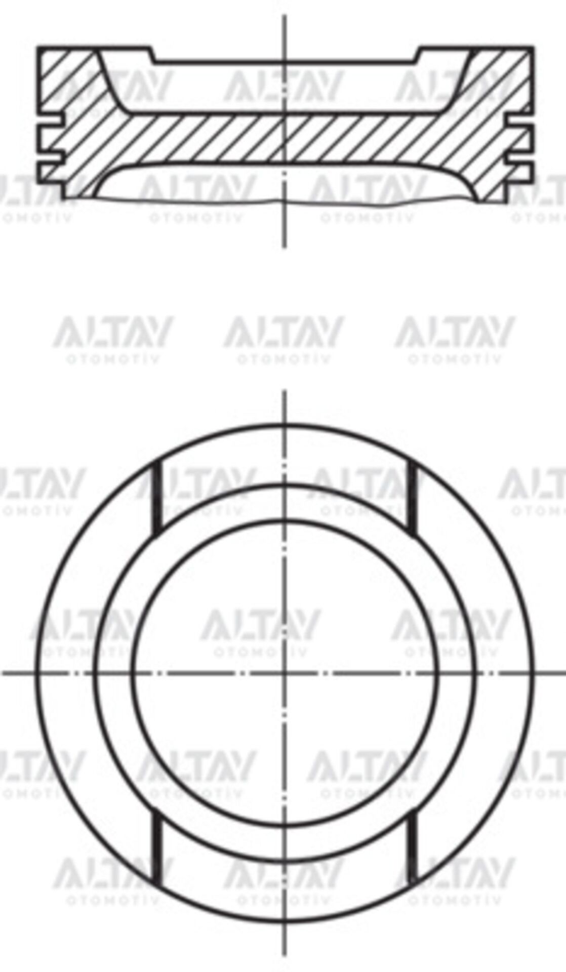 050107065D PİSTON SEGMANLI GOLF4 97-04 / BORA 97-03 / PASSAT / A3 / TOLEDO 1.6 AKL-AFT-ADP-AEH STD
