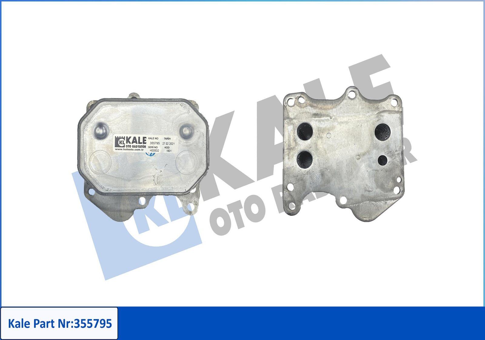 9808866680 YAĞ SOĞUTUCUSU TRANSİT V-347 / V-362 / V363BOXER-3 / JUMPER-3 06=2.2 HDI  TEP PETEK/METAL FİLTRELİ