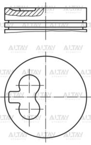 0628J2 PİSTON SEGMANLI PARTNER 1.9D DW8 STD 82.2mm