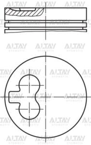 0628J2 PİSTON SEGMANLI PARTNER 1.9D DW8 0,60 82.8mm