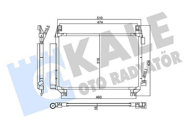 88460-0D200 RADYATÖR KLİMA YARIS 11= 1.33 VVTI BRAZING