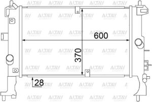 1300260 RADYATÖR SU MERIVA A Z13DTJ-Y13DT-Z13DT-Z17DT-Z17DTH M-T