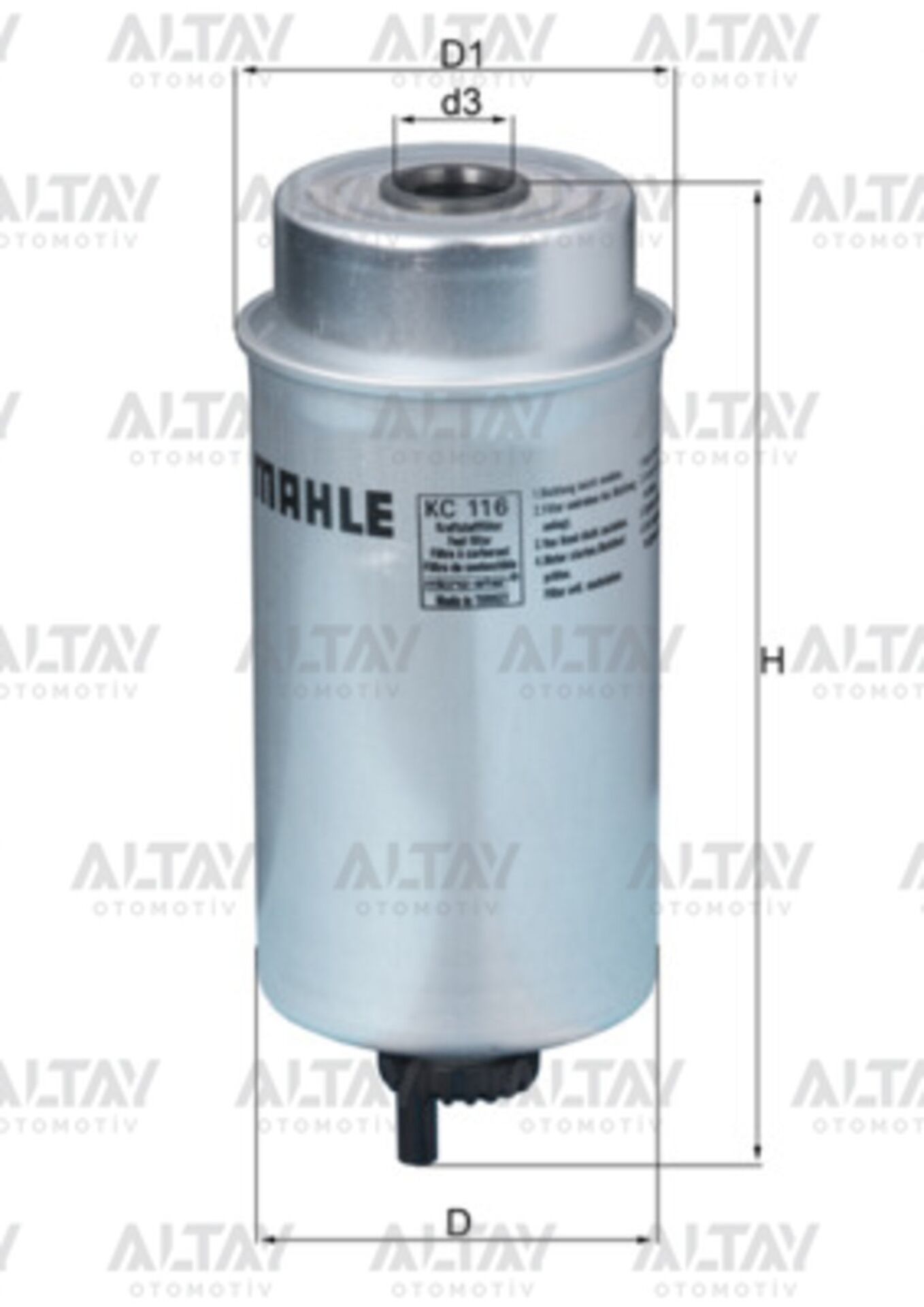 YC159176AC YAKIT FİLTRESİ ( MAZOT) TRANSIT V184 01-06 2.4 D