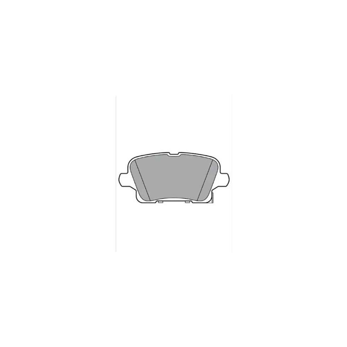 FREN BALATA INSIGNIA B (17) 17= ARKA OPEL INSIGNIA OEM: 13517694