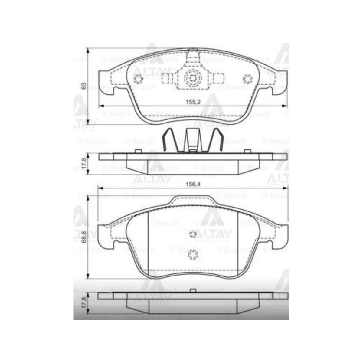 FREN BALATA LAGUNA III 07= ÖN RENAULT LAGUNA OEM: 410602933R
