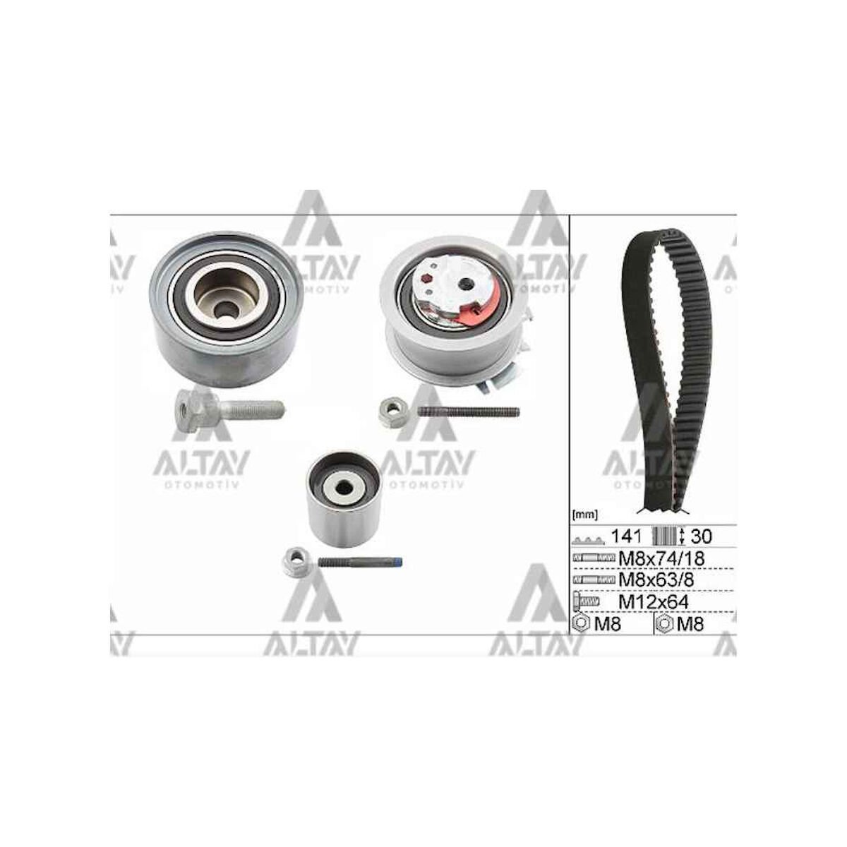 TRİGER SETİ PASSAT / GOLF5 / JETTA / A3 / A4 / A6 07-11 BKP-BKD-BMN-BMR-BUZ-BRE 2.0 TDİ (03G109244A) (GENİŞ DELİK 12 MM) VOLKSWAGEN GOLF, JETTA, PASSAT OEM: 03G198119A