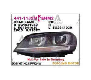 FAR GOLF7 SOL 13= XENON VOLKSWAGEN GOLF OEM: 5G1941039