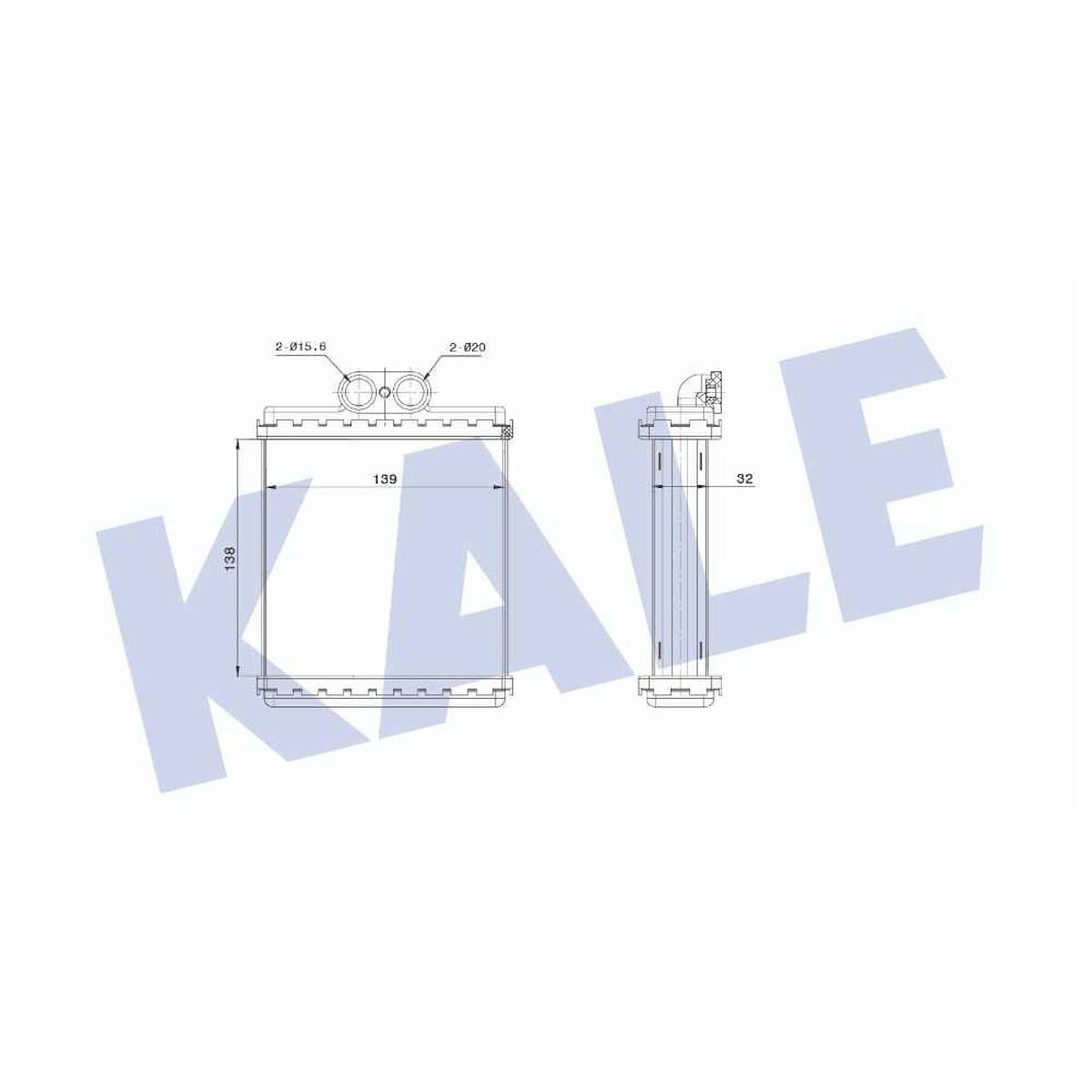 RADYATÖR KALORIFER VITARA 88-98 M-T/AT) BRAZING   OEM: KLE-352095