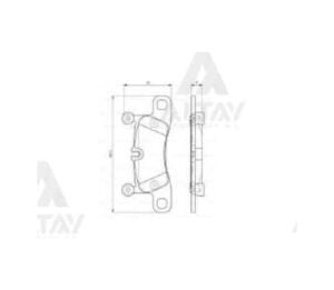 FREN BALATA TOUAREG 10= 3.0-3.6-4.2 / CAYENNE 10= 3.0-3.6 ARKA VOLKSWAGEN TOUAREG OEM: 7P0698451