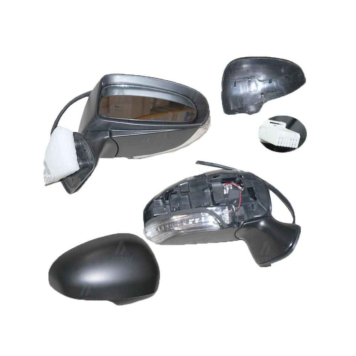 AYNA DIŞ DİKİZ AVENSIS 09-15 ELEKTRİKLİ ISITMALI OTOMATİK KATLANIR SİNYALLİ 9 FİŞLİ SAĞ TOYOTA AVENSIS OEM: 87908-05400C0