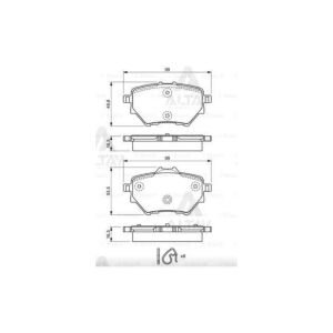 FREN BALATA 308 II 14= / 3008 16= / C4 PICASSO II 13= / PROACE CITY GRANDLAND X  ARKA CITROEN, HONDA, PEUGEOT 308, C4, CITY OEM: 1609000680