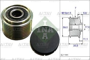 2C1T10300BA KASNAK ŞARJ DİNAMO TRANSİT V184 01-06 2.4 D