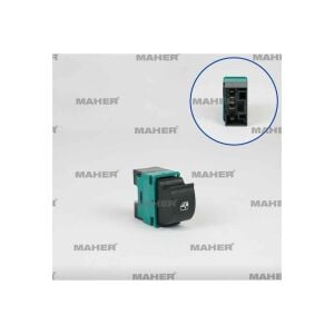 DÜĞME CAM AÇMA DOBLO II (TEKLİ) İÇ-SİYAH SOL FIAT DOBLO OEM: 735417033
