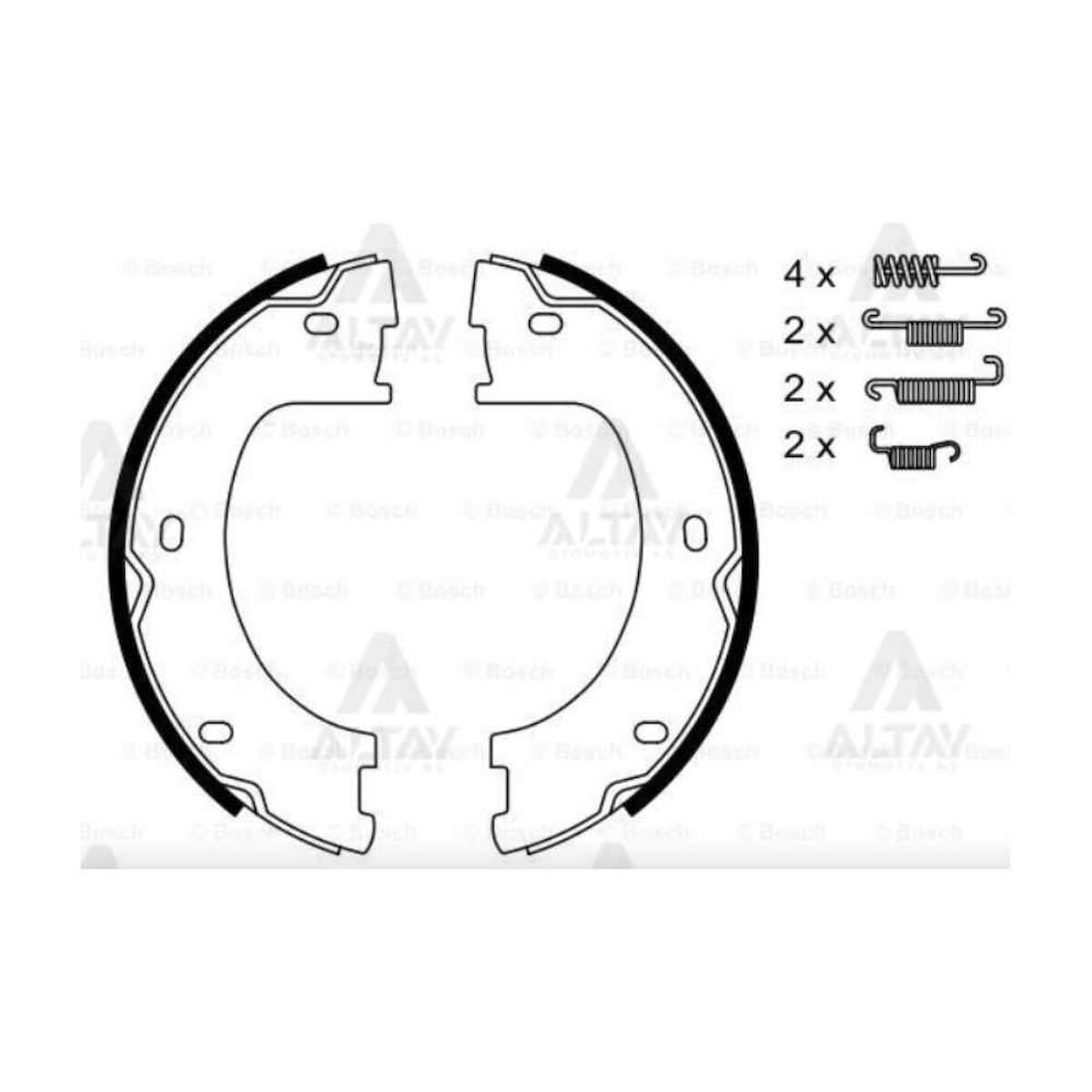 FREN BALATA EL CRAFTER 06-15 / SPRINTER 06-11 ÇAP 172mm   OEM: 2E0698525A