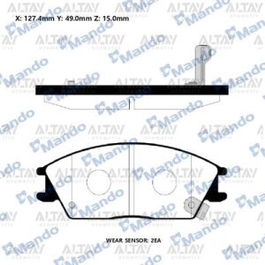 58101-1CA00 FREN BALATA ACCENT  95-06 / GETZ 03-11 BENZİNLİ / EXCEL 90-94 ÖN