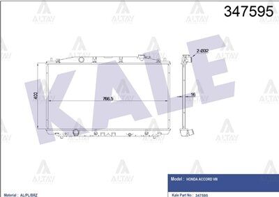 19010-R40-A51 RADYATÖR SU ACCORD 08-15 A-T BRAZING