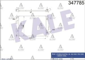 25310-3X010 RADYATÖR SU I-30 12-16 / CEED 12-18 / ELANTRA 11-16 BENZİNLİ M-T BRAZING