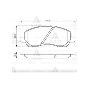 FREN BALATA LANCER 03-11 / ASX 11-13 ÖN MITSUBISHI LANCER OEM: 4605A261