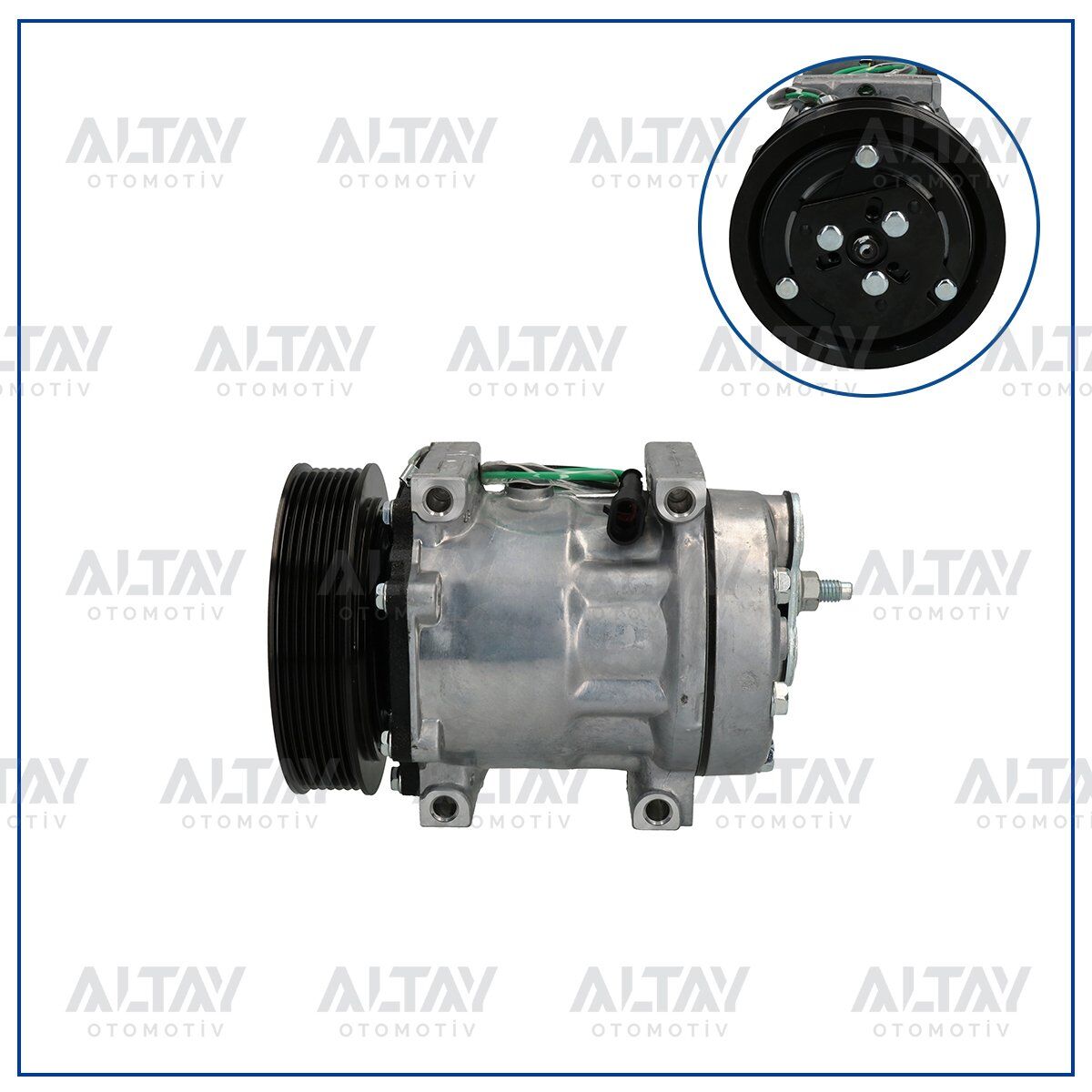 51883101 KLIMA KOMPRESORU FIAT EGEA / 500L 1.3JTD-1.6 BENZIN 6PK KASNAKLI 110mm