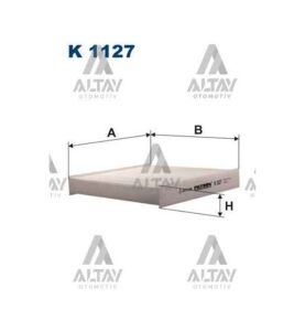 POLEN FİLTRESİ PARTNER / BERLINGO 99= KARBONSUZ CITROEN, PEUGEOT BERLINGO, PARTNER OEM: 6447HP