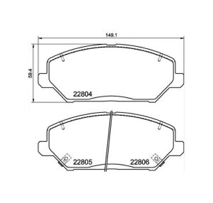 FREN BALATA I-30 16-20 / CEED 18= / XCEED 19= ÖN   OEM: 58101-G4A00