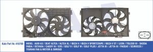 1K0959455P FAN SETI KOMPLE GOLF5 / JETTA / PASSAT / CADDY / LEON / A3 04-13 BMY-BLG-BGU-BSE-BLF-BLP-BJB-BKD-BKP-BXE-BKC 1.4 TSI-1.6-1.6 FSI-1.9 TDI-2.0 TDI 200/150W 360/295mm DAVLUMBAZLI