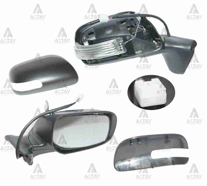 87901-02190 AYNA DIŞ DİKİZ AURIS 10-12 ELEKTRİKLİ ISITMALI SİNYALLİ OTOMATİK KATLANIR SAĞ