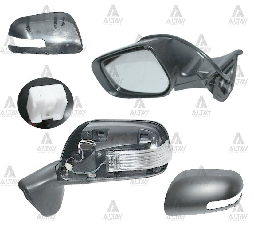 87906-02190 AYNA DIŞ DİKİZ AURIS 10-12 ELEKTRİKLİ ISITMALI SİNYALLİ OTOMATİK KATLANIR SOL