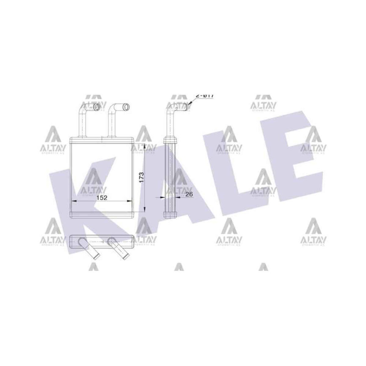 RADYATÖR KALORİFER PREGIO 02-05 2.5TCI BRAZING   OEM: 0K75A-61-A10