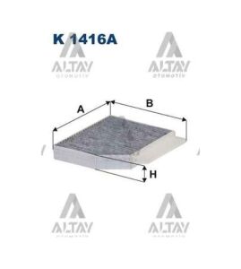 POLEN FİLTRESİ W205 / W213 / W238 C SERİ E SERİ 04-11 M266-OM 640   OEM: A2058350147