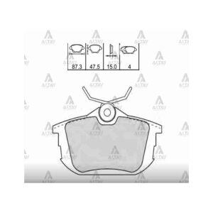 FREN BALATA CARISMA 01= 1.6-1.8-1.9 / COLT 05= / S-40 96= DİSK ARKA   OEM: 30620770