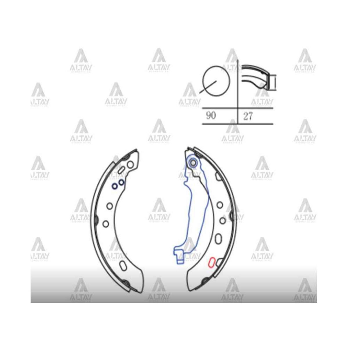 FREN BALATA MICRA  92-01 PABUÇ ARKA NISSAN MICRA OEM: 44060-6F625