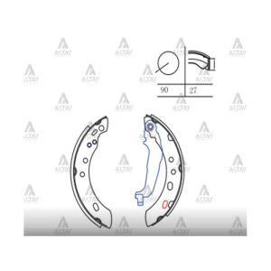 FREN BALATA MICRA  92-01 PABUÇ ARKA NISSAN MICRA OEM: 44060-6F625