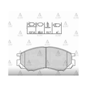 FREN BALATA L-200  99-02 ÖN   OEM: MN102609