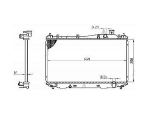 RADYATÖR SU CIVIC 01-06 M-T BRAZING HONDA CIVIC OEM: 19010-PLC-J01