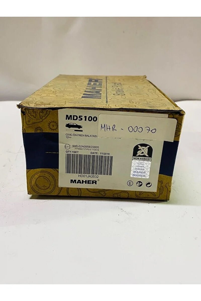 Fren Balata Cıvıc 06-16 Sedan (yay Delikli) Ön Uyumlu