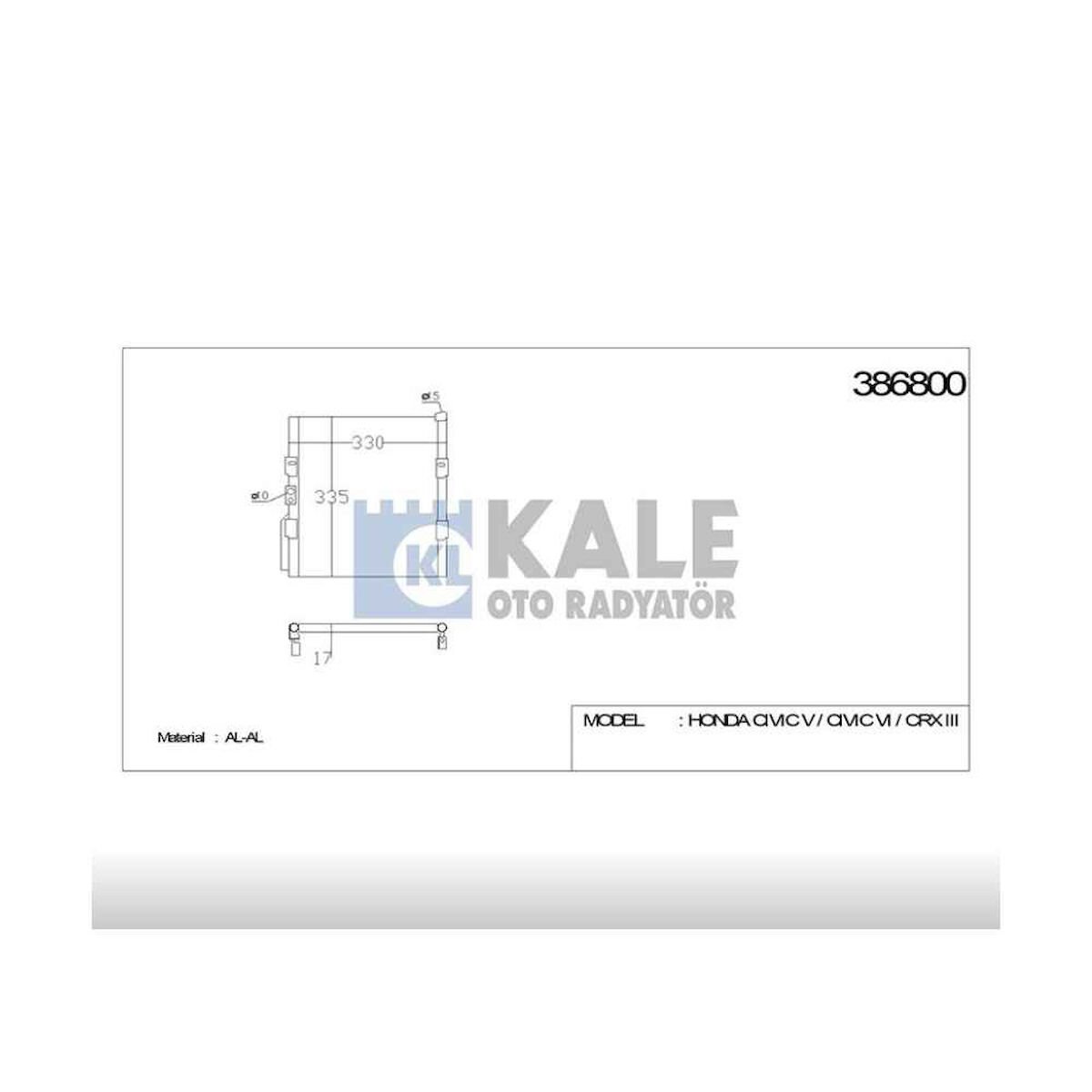 RADYATÖR KLİMA CIVIC 92-95 HONDA CIVIC OEM: 80110-SR3-023