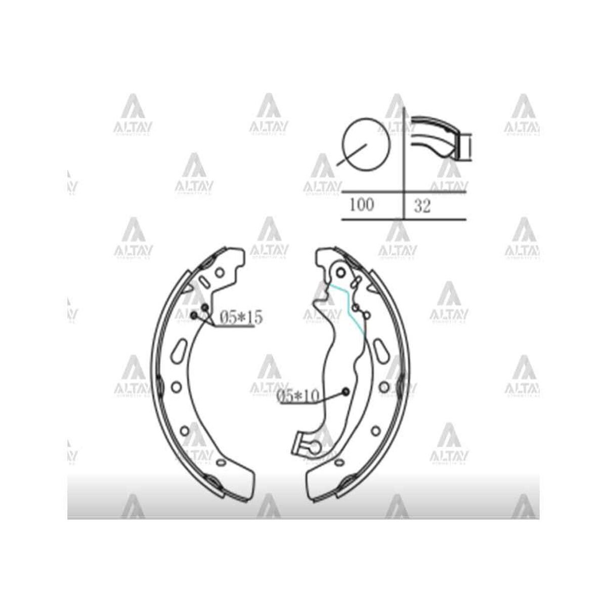 FREN BALATA MAZDA 2 09-13 / FIESTA 08= PABUÇ ARKA FORD FIESTA OEM: DFY12638Z