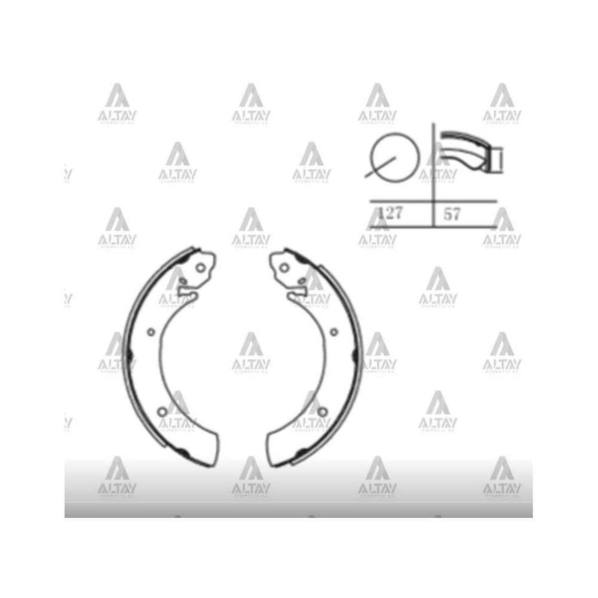 FREN BALATA H-100 94-06 MİNİBÜS / SSANGYONG REXTON / ACTYON / MUSSO PABUÇ ARKA (OEM TİP)   OEM: 58305-44A10