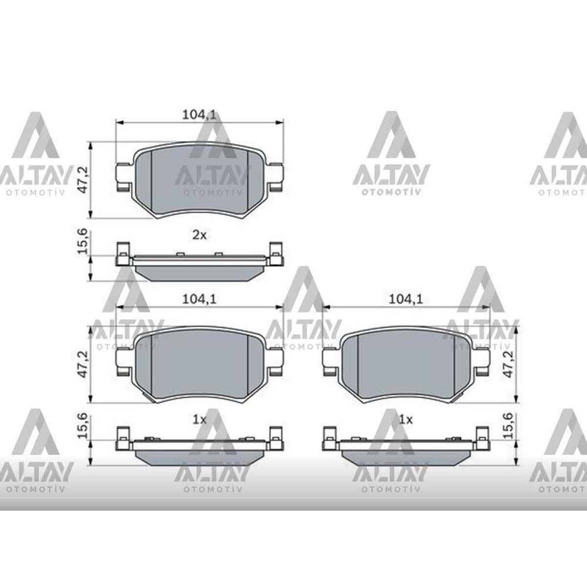 FREN BALATA MAZDA 6 13= ARKA   OEM: GMY02643Z